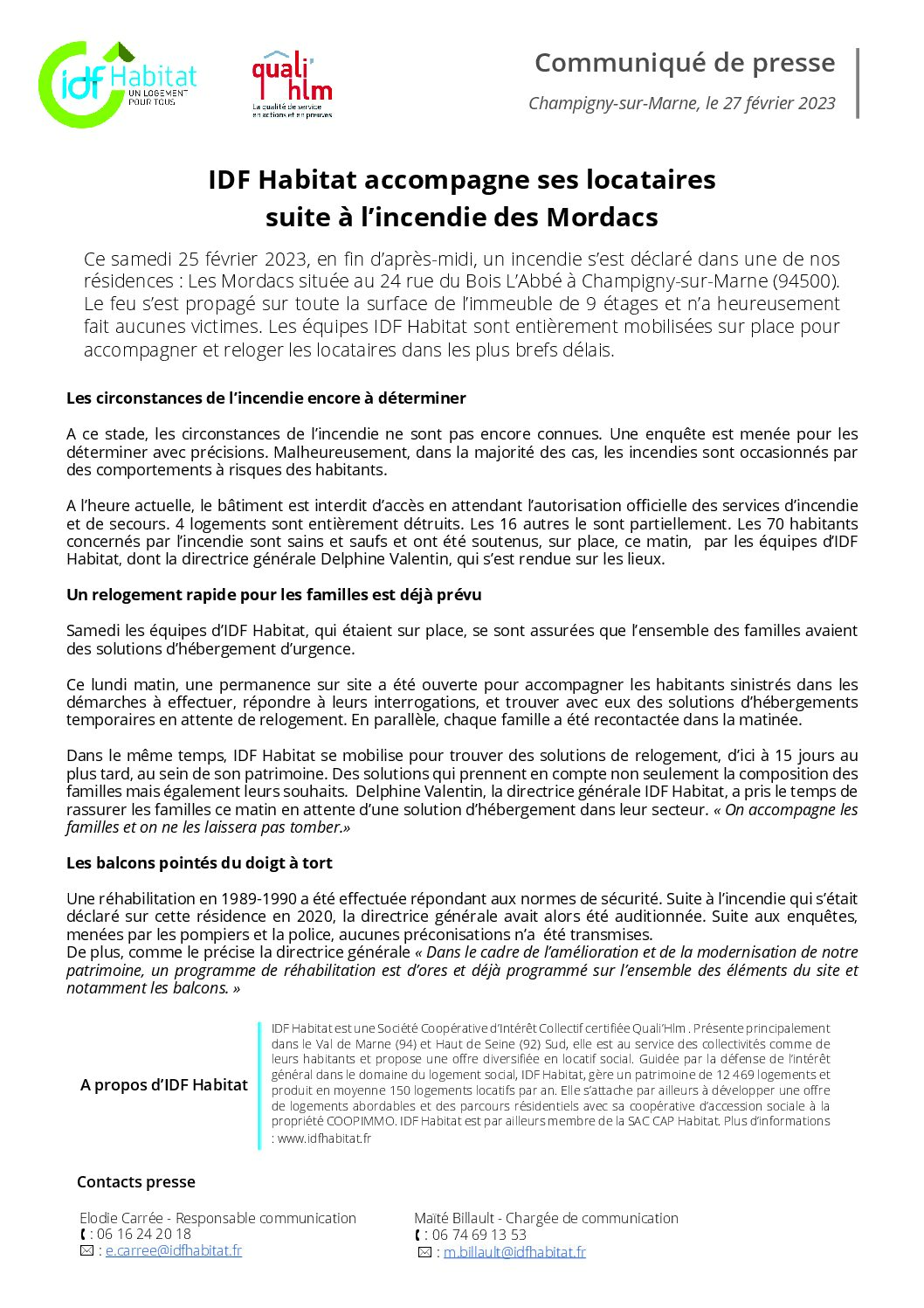 Communique_Presse_IDF_Habitat_accompagne_ses_locataires_suite_a_l_incendie_des_Mordacs_Fevrier2023